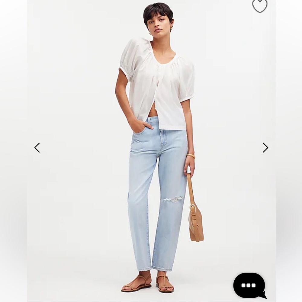NWT The '90s Straight Crop Jean